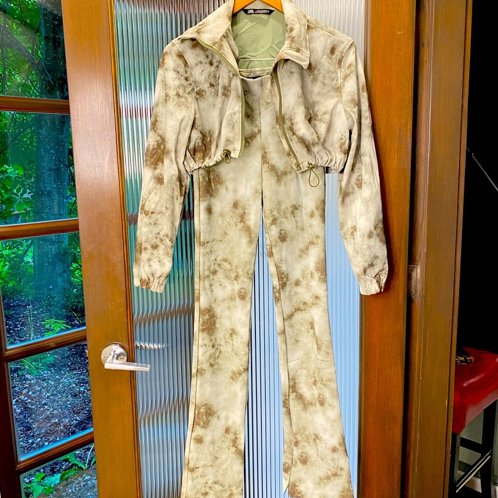 Zara tie die miss green set